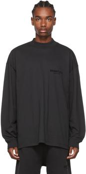 商品 Essentials黑色纯棉长袖T恤 ,商家SSENSE,价格¥379图片