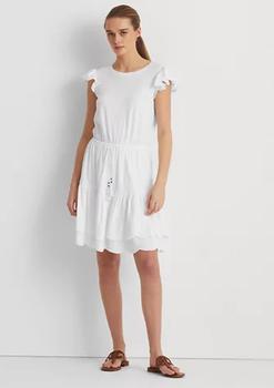 女装拉夫劳伦连衣裙, Ralph Lauren | Eyelet Jersey Dress商品图片 4折
