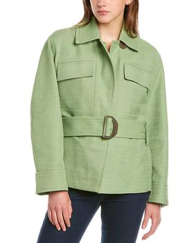 vince西装好不好, Vince | Vince Saharienne Linen-Blend Jacket商品图片 3.3折