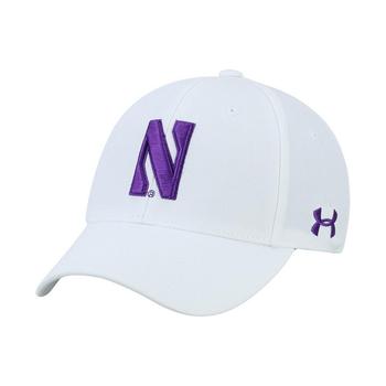 Under Armour | Men's White Northwestern Wildcats Classic Structured Adjustable Hat商品图片,