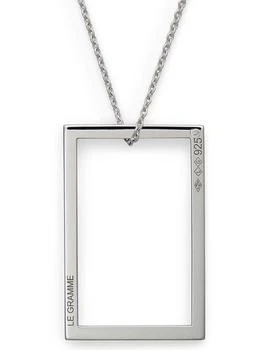 Le Gramme | Necklace rectangle le 2,6g silver 925 slick polished,商家24S Paris,价格¥1777