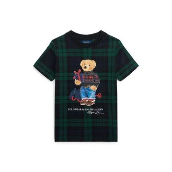 推荐Toddler and Little Boys Polo Bear Plaid T-shirt商品