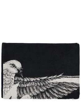 YOHJI YAMAMOTO | Yohji Jacquard Logo Bath Towel,商家LUISAVIAROMA,价格¥2110