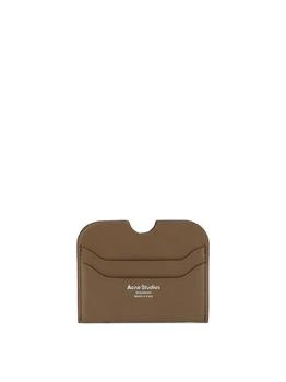 Acne Studios | Leather Card Holder Wallets & Card Holders Beige,商家Wanan Luxury,价格¥629
