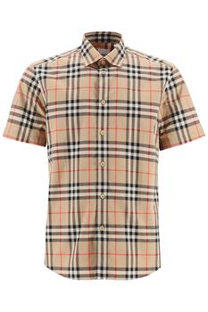 burberry短袖, Burberry | Burberry Vintage Check Print Short Sleeve Shirt商品图片 9.6折