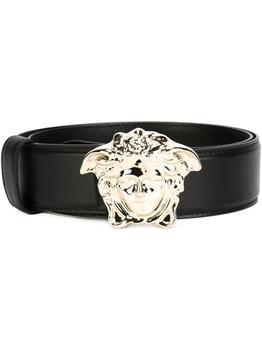 范思哲腰带正品, Versace | Versace Women's  Black Leather Belt商品图片 