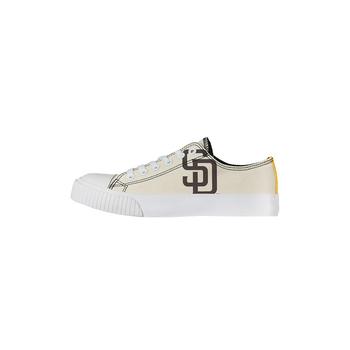 商品FOCO | Women's Cream San Diego Padres Low Top Canvas Shoes,商家Macy's,价格¥430图片