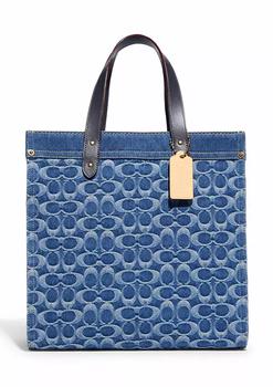 coach托特包, Coach | Field Tote in Signature Denim商品图片 