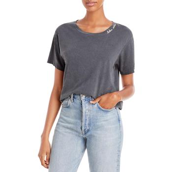 ami t恤精选, AMO | AMO Womens Embroidered Cotton T-Shirt商品图片 3.8折