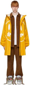 Drew House | SSENSE Exclusive Yellow Painted Mascot Coat商品图片,额外8.5折, 独家减免邮费, 额外八五折