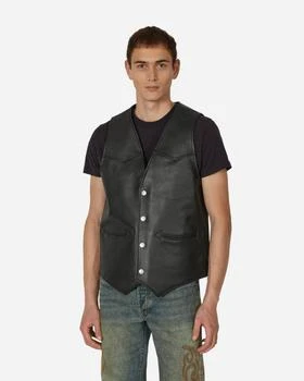 推荐Denim Tears Leather Vest Black商品