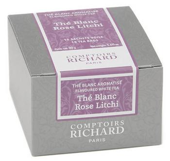 商品Paname Coffee & Tea | Tea - Comptoirs Richard Thé Blanc Rose Litchi (White Rose Lychee) - 15 sachets,商家French Wink,价格¥87图片