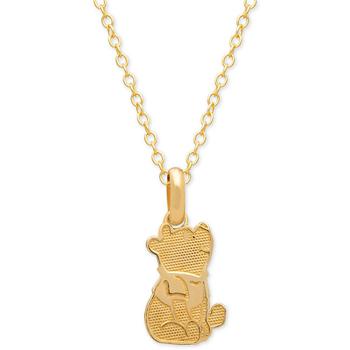 推荐Children's Winnie the Pooh 15" Pendant Necklace in 14k Gold商品