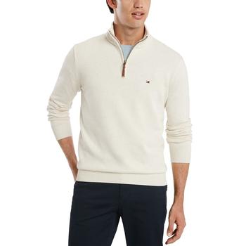 推荐Men's Big & Tall Quarter-Zip Sweater商品