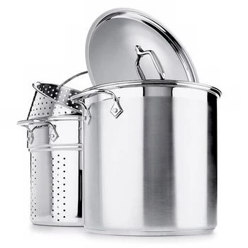 All-Clad | Stainless Steel 4-Piece Multi Pot 12-Quart Cooker,商家Bloomingdale's,价格¥1062