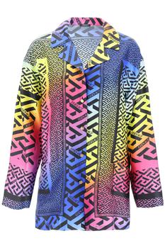 范思哲衬衫, Versace | Versace la greca silk shirt商品图片 5.6折