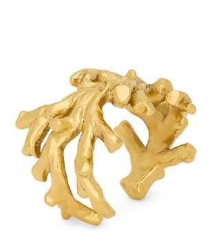 Yves Saint Laurent | Gold-Tone Coral Cuff Bracelet 