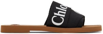 chloe 平底, Chloé | Black Woody Flat Mules商品图片 