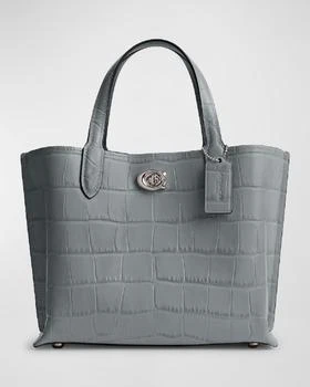 推荐Willow Croc-Embossed Tote Crossbody Bag商品