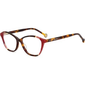 Carolina Herrera | Carolina Herrera Women's Eyeglasses - Havana Red Plastic Cat Eye Frame | HER 0122 0O63,商家My Gift Stop,价格¥377