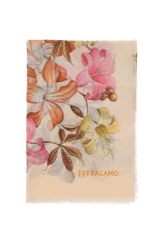 推荐Salvatore ferragamo cashmere stole with hibiscus print商品