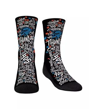 Rock 'Em | Big Boys and Girls Socks Oklahoma City Thunder Graffiti Crew Socks,商家Macy's,价格¥132