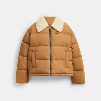 Coach | Coach Outlet Cotton Puffer With Shearling Collar,商家Premium Outlets,价格¥2554