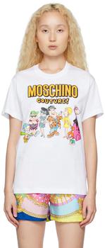 Moschino | 白色 Flintstones 联名 Character T 恤商品图片,