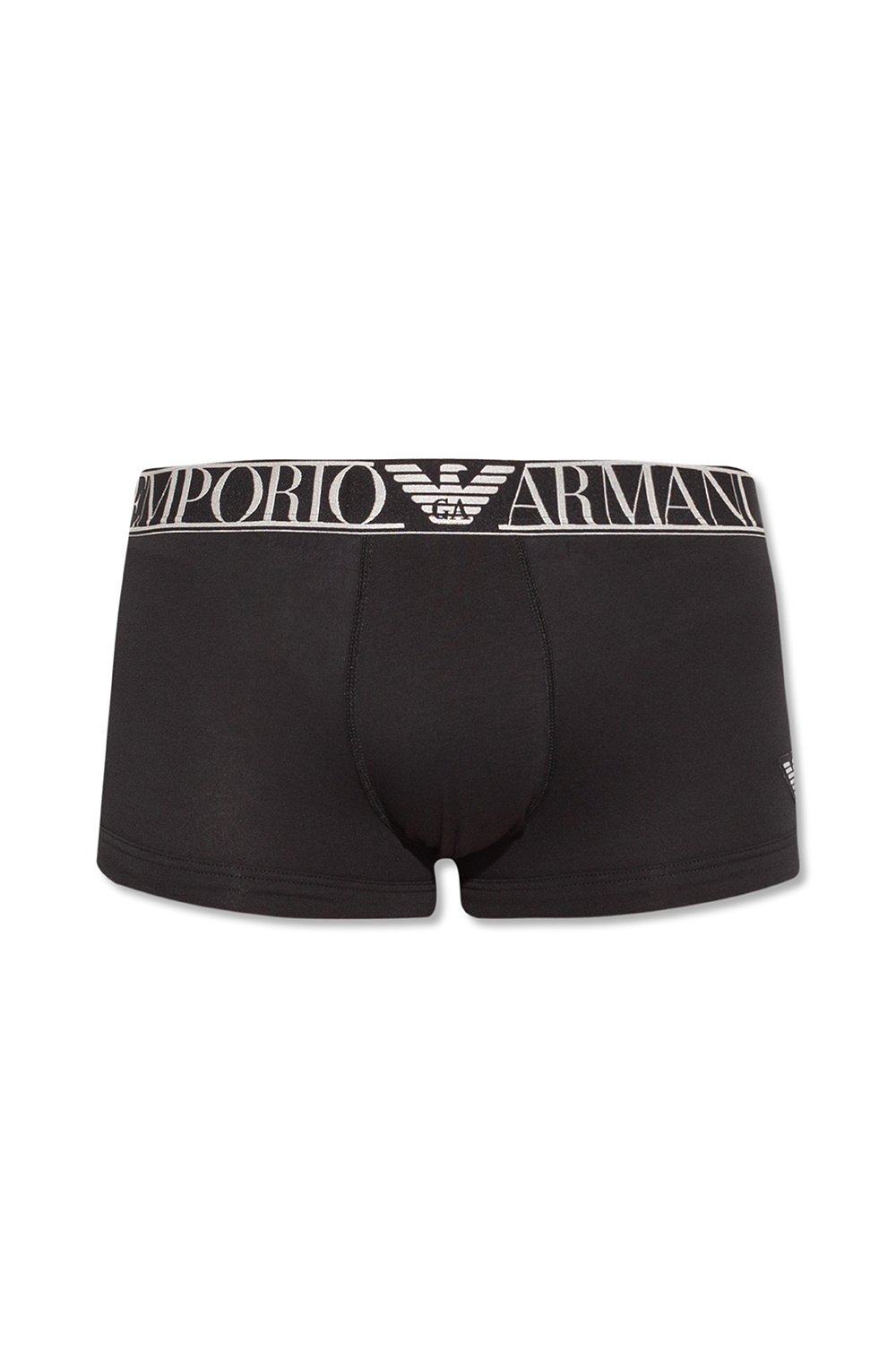 时尚阿玛尼内裤男装, Emporio Armani | EMPORIO ARMANI 男士黑色棉质四角内裤 111389-2R512-00020商品图片 满$100享9.5折, 满折