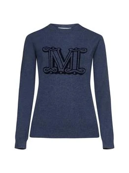 Max Mara | Max Mara Logo Detailed Long-Sleeved Jumper 