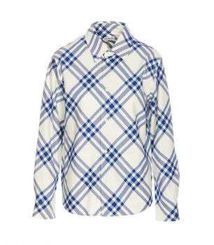 Burberry | Burberry Checked Long Sleeved Buttoned Shirt 5.7折