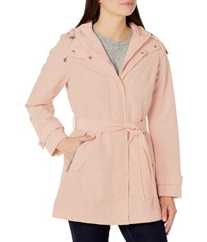 Nautica | Women's Hooded Raincoat with Belt Jacket商品图片,独家减免邮费