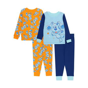 AME | Toddler Boys Blue's Clues Pajamas, 4 Piece Set商品图片,6折