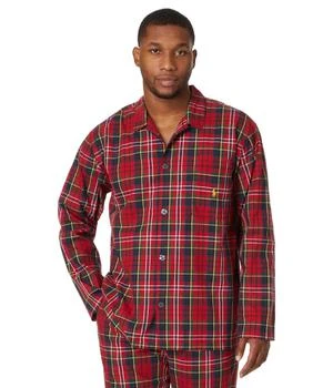 Ralph Lauren | Hanging Yarn-Dye Woven Long Sleeve PJ Top 