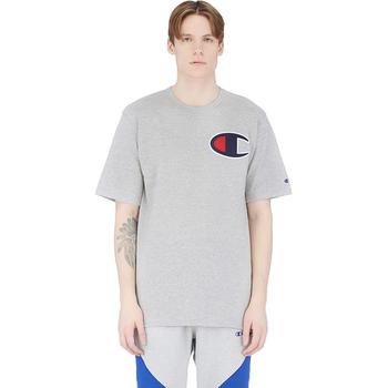 CHAMPION | 'C' Applique Logo T-Shirt - Oxford Grey商品图片,7折×额外8.5折, 额外八五折