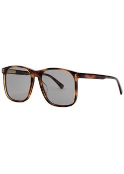 推荐Politician tortoiseshell oversized sunglasses商品