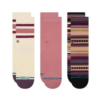 Stance | Icon Mixed Kids Crew 3 Pack (Big Kid),商家Zappos,价格¥184