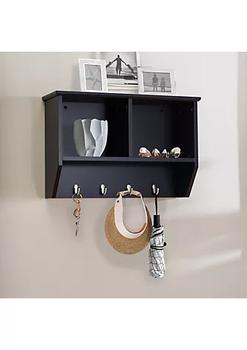 商品Sunjoy | Black Hanging Storage Wall Shelf with Hooks,商家Belk,价格¥368图片