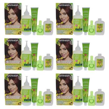 Garnier是什么牌子, Garnier | Nutrisse Nourishing Color Creme - 56 Medium Reddish Brown by Garnier for Unisex - 1 Application Hair Color - Pack of 6商品图片 8.4折