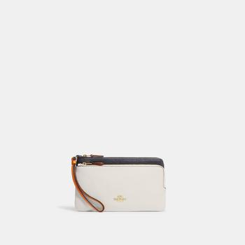 Coach Outlet Double Zip Wallet In Colorblock Signature Canvas product img