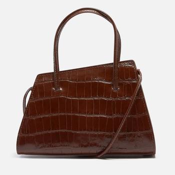 推荐Little Liffner Women's Slanted Croc Mini Tote Bag - Cognac商品