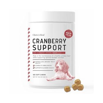 商品Cranberry Urinary Health Supplement for Dogs - 120 Delicious Chews图片