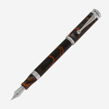 商品Montegrappa | Montegrappa Ducale Grey And Orange Fountain Pen (F) ISDUR2IT,商家Shopworn,价格¥1097图片