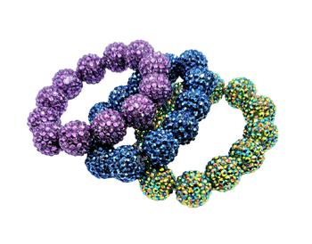 Kenneth Jay Lane, Kenneth Jay Lane | Set Of 3 Elastic Multi Color Stretch Bracelet商品图片 5折