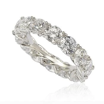 Suzy Levian | Suzy Levian Sterling Silver Cubic Zirconia Gladiator Setting Eternity Band,商家Premium Outlets,价格¥641
