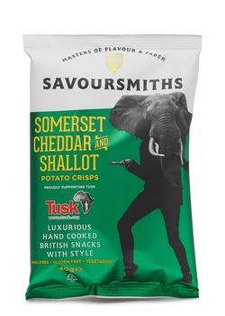 商品Savoursmiths | Somerset Cheddar & Shallot Potato Crisps 40g,商家Harvey Nichols,价格¥14图片