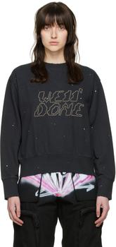 商品We11done | Black Cotton Sweatshirt,商家SSENSE,价格¥621图片