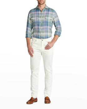 ralph lauren sport, Ralph Lauren | Men's Serengeti Linen Check Sport Shirt商品图片 