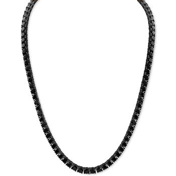Esquire Men's Jewelry | Black Spinel 24" Tennis Necklace in Black Ruthenium-Plated Sterling Silver, Created for Macy's商品图片,6折