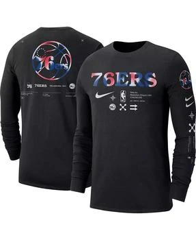 NIKE | Men's Black Philadelphia 76ers Essential Air Traffic Control Long Sleeve T-shirt,商家Macy's,价格¥314